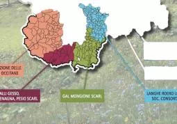 I territori compresi nei 4 Gal della provincia di Cuneo